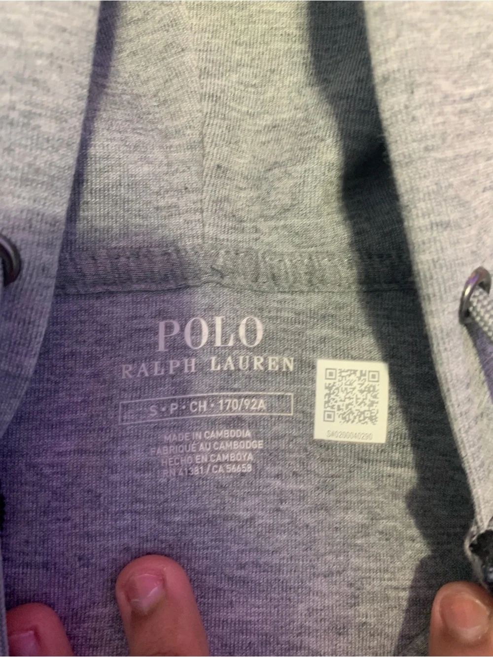 Polo Ralph Lauren Gray Full-Zip Hoodie